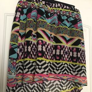 Tribal print skirt